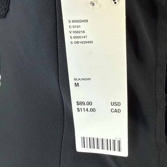 Kimchi Blue Cleo Black Satin Lace Wide-Leg Jumpsuit NWT Women’s Size M - Picture 9 of 13